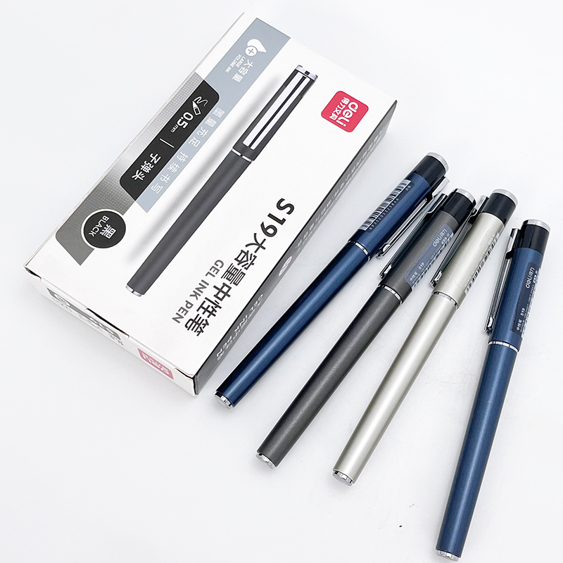 得力大容量笔芯黑色0.5mm中性笔芯粗管适配s19水笔替芯得力s755芯 - 图3