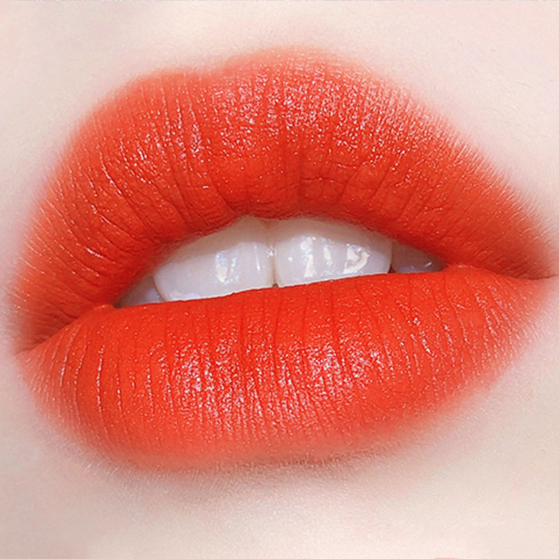 屈臣氏橘色口红持久防水不脱色显白豆沙南瓜胡萝卜橙色小众平价学