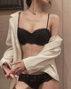 French sexy lace small breast strapless underwear