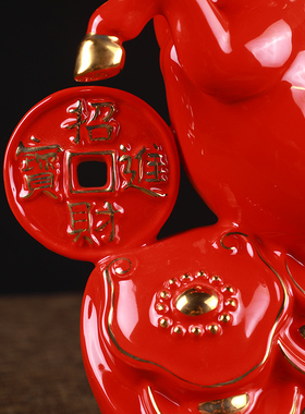 陶瓷三羊开泰十二生肖羊摆件