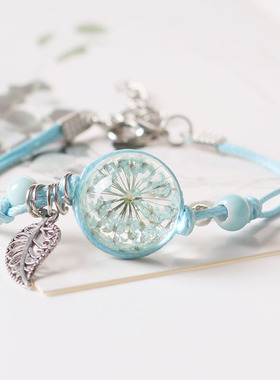 饰品编织可调节民族风学生手链