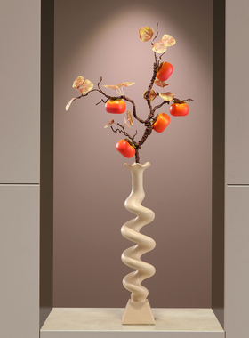 高级感花瓶入户玄关柜艺术摆件