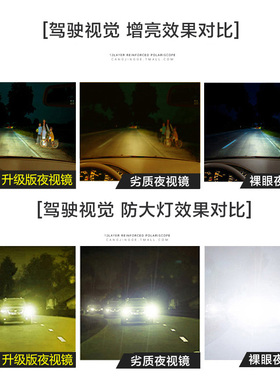 黑科技晚上防远光灯开车夜视眼镜
