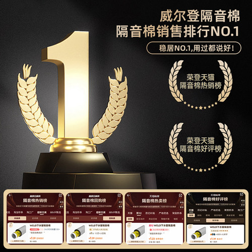 下水管道隔音棉包卫生间排水管阻尼片110管道材料自粘静音吸音棉 - 图3