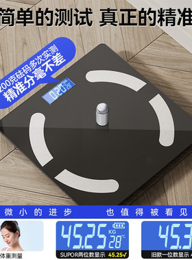 体重秤家用精准智能体脂秤充电款电子秤智能蓝牙人体称重计测脂肪