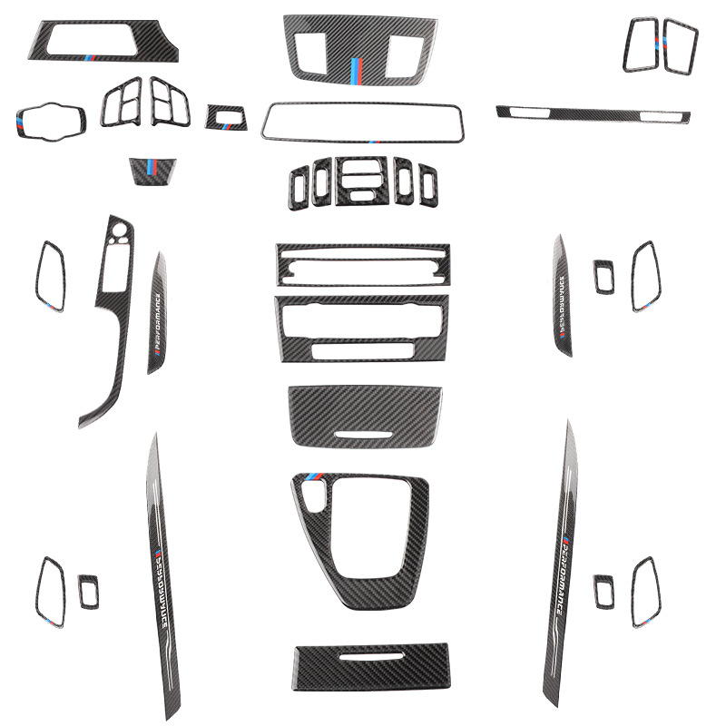 适用宝马BMW老3三系E90/E92/E93碳纤维仪表台面板扬声器出风口 - 图3