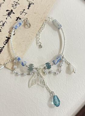 甜美鱼尾手链女轻奢百搭