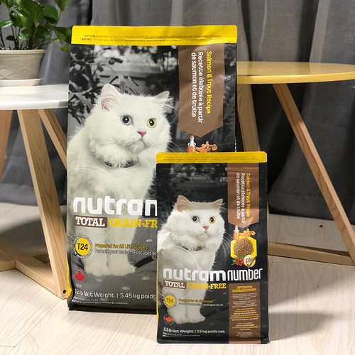 Wdj推荐加拿大进口纽顿t24t22鸡肉三文鱼幼猫成猫通用猫粮5 45kg