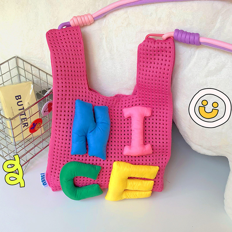 SEEU SODA/自制可爱字母网格包糖果少女肩挎包多巴胺穿搭手提包,淘宝优惠券,粉丝福利购,淘宝优惠卷