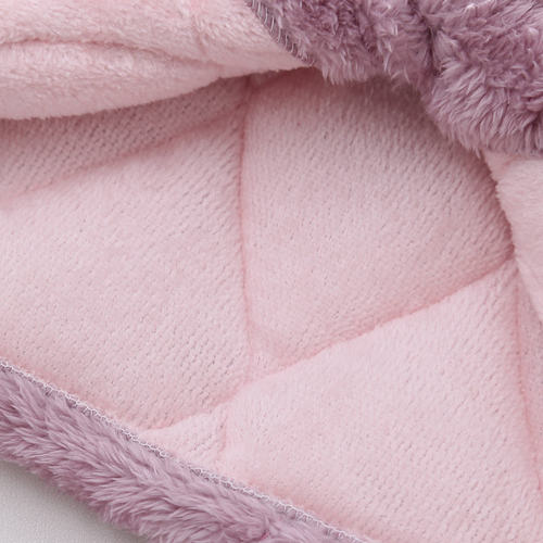 冬季儿童睡衣法兰绒加厚夹棉套装女童宝宝长毛绒小白兔保暖家居服 - 图2