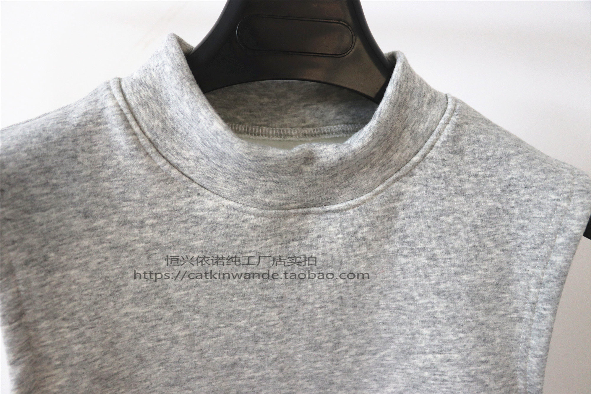 半高领无袖t恤男加绒加厚保暖坎肩上衣秋冬内搭中领立领棉打底衫,淘宝优惠券,粉丝福利购,淘宝优惠卷