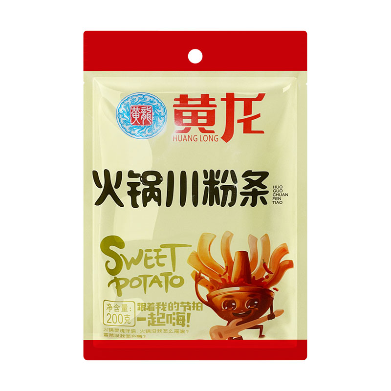 黄龙四川宽粉红薯粉火锅川粉条200g*5袋粗粉条纯手工粉皮火锅专用 - 图3