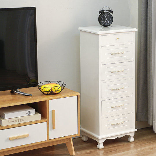 Solid wood drawer chest of drawers bedroom bedside table multi-layer