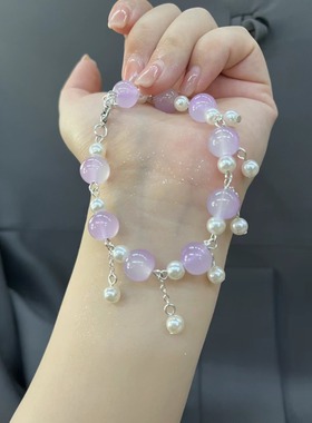 【紫色梦境】紫葡萄手链女转运招紫色手串ins小众设计闺蜜款礼物