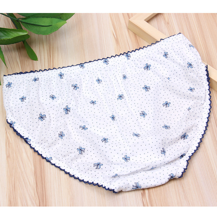 内裤女纯棉 100%全棉宝路易正品梦丽花中低腰透气棉质包臀女短裤,淘宝优惠券,粉丝福利购,淘宝优惠卷