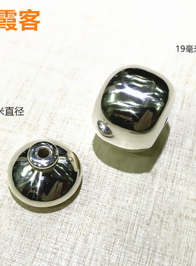 弘霞客三通佛头足银实心手工分体