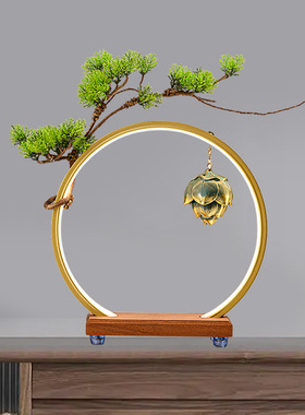 白酒红酒展示架洋酒葡萄酒创意LED发光灯圈新中式展示台展会摆件