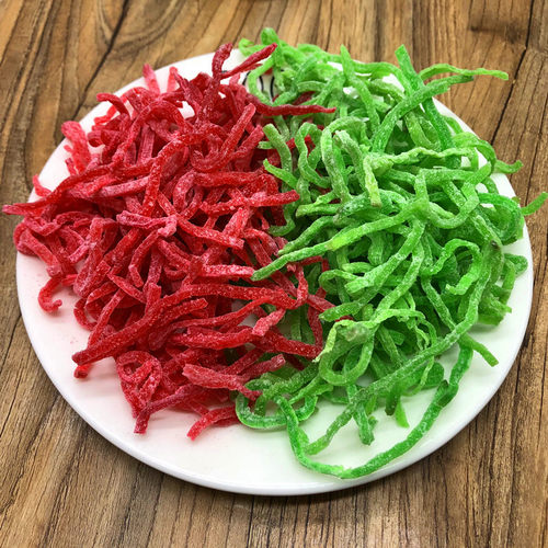 红绿丝500g绿豆汤原料糕点八宝饭材料食用橘皮青红丝月饼汤圆馅料 - 图0