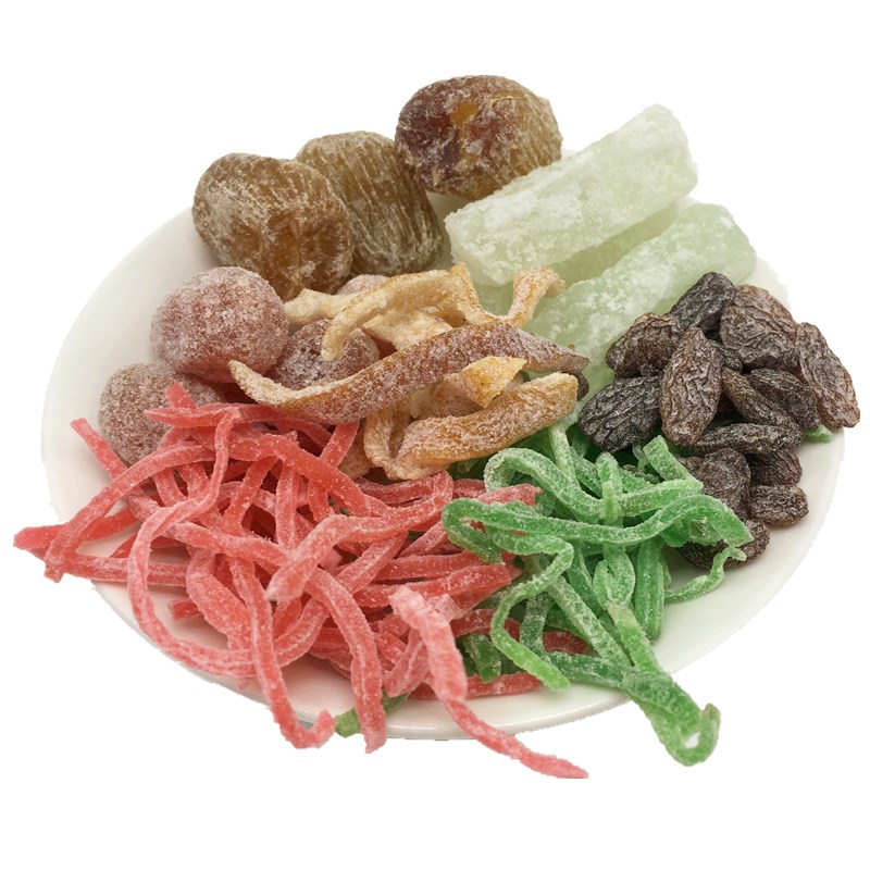 红绿丝香精老冰糖蜜枣金桔八宝饭原料冬瓜糖苏式绿豆汤材料组合