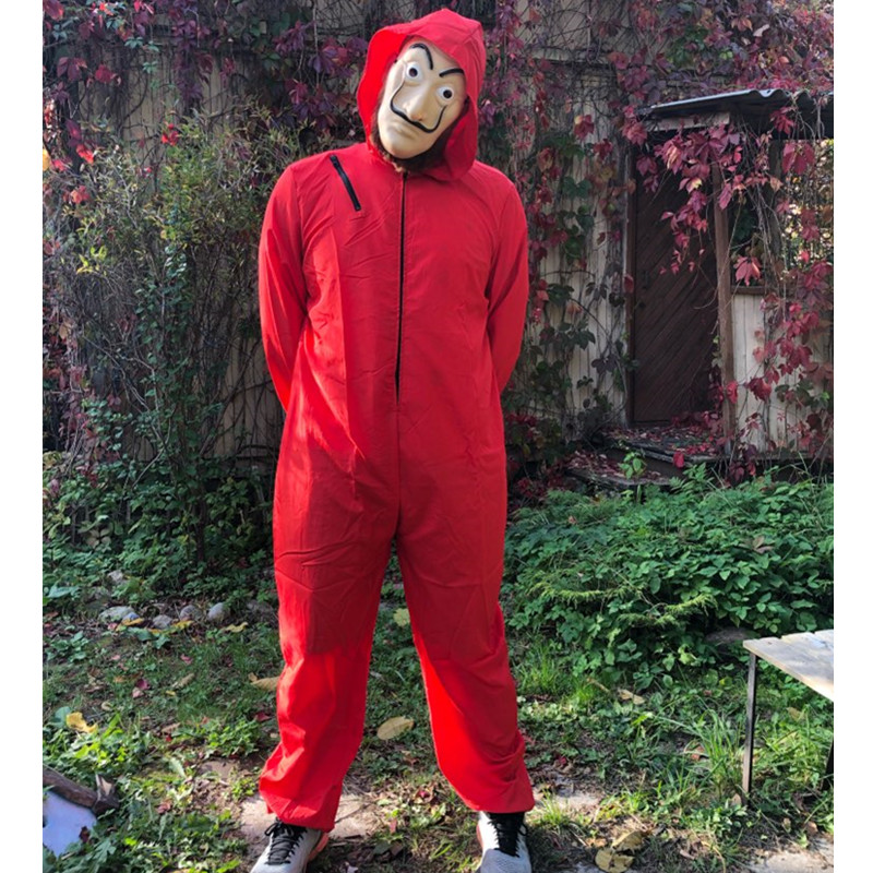 纸钞屋money heist La Casa De Papel儿童成人万圣节cosplay服装 - 图1