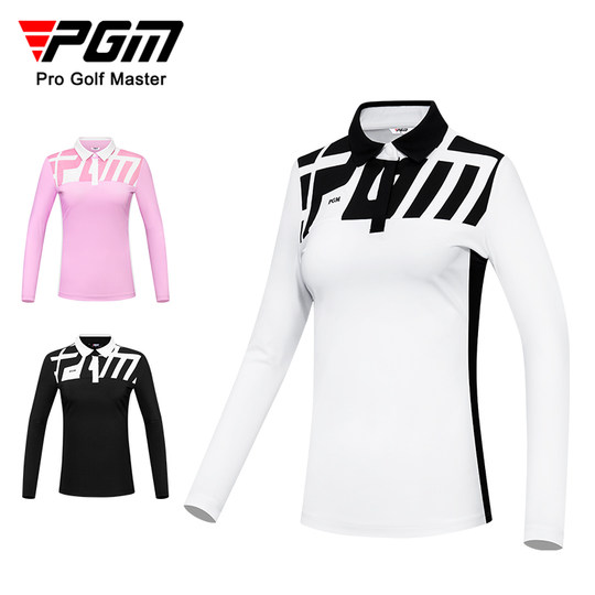 2025 高尔夫服装女秋冬女装透气女士长袖polo网球上衣T恤女款套装