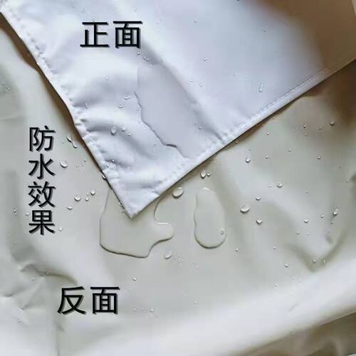 秋冬白色纯棉防水围裙厨房防油食品工作车间防尘红色喜庆袖套围裙 - 图2