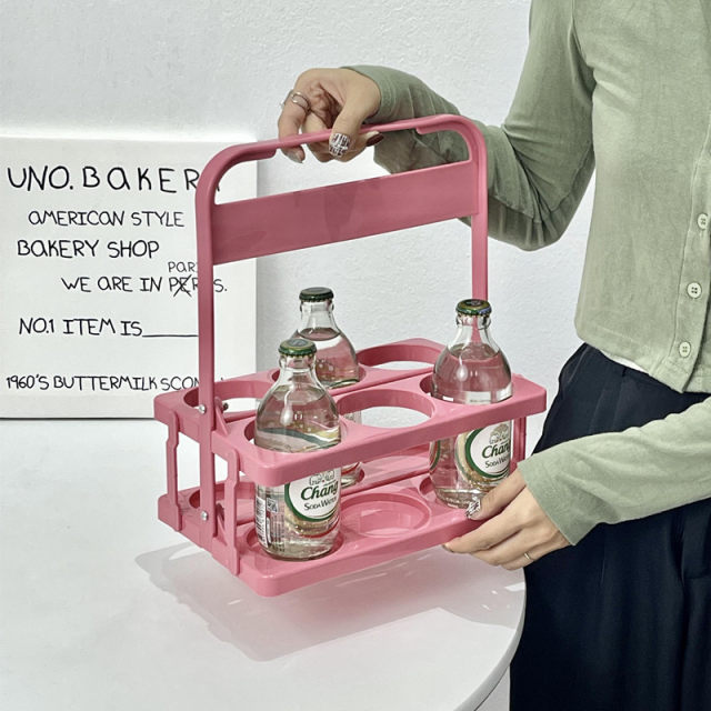 Portable beer basket portable blue foldable