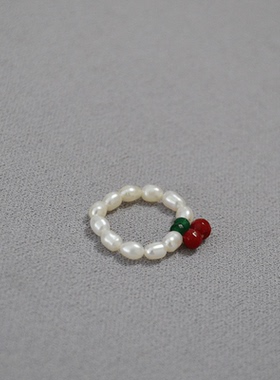 食指戒红色淡水樱桃日韩