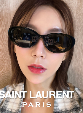 YSL圣罗兰墨镜新品猫眼板材女士