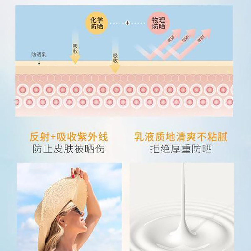 安安金纯美白防晒乳液防晒霜男女面部防紫外线美白隔离遮瑕三合一,淘宝优惠券,粉丝福利购,淘宝优惠卷