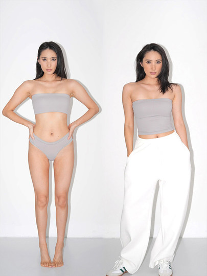 WellD 魔术系列，skim*s同款进口面料内衣抹胸带胸垫内搭