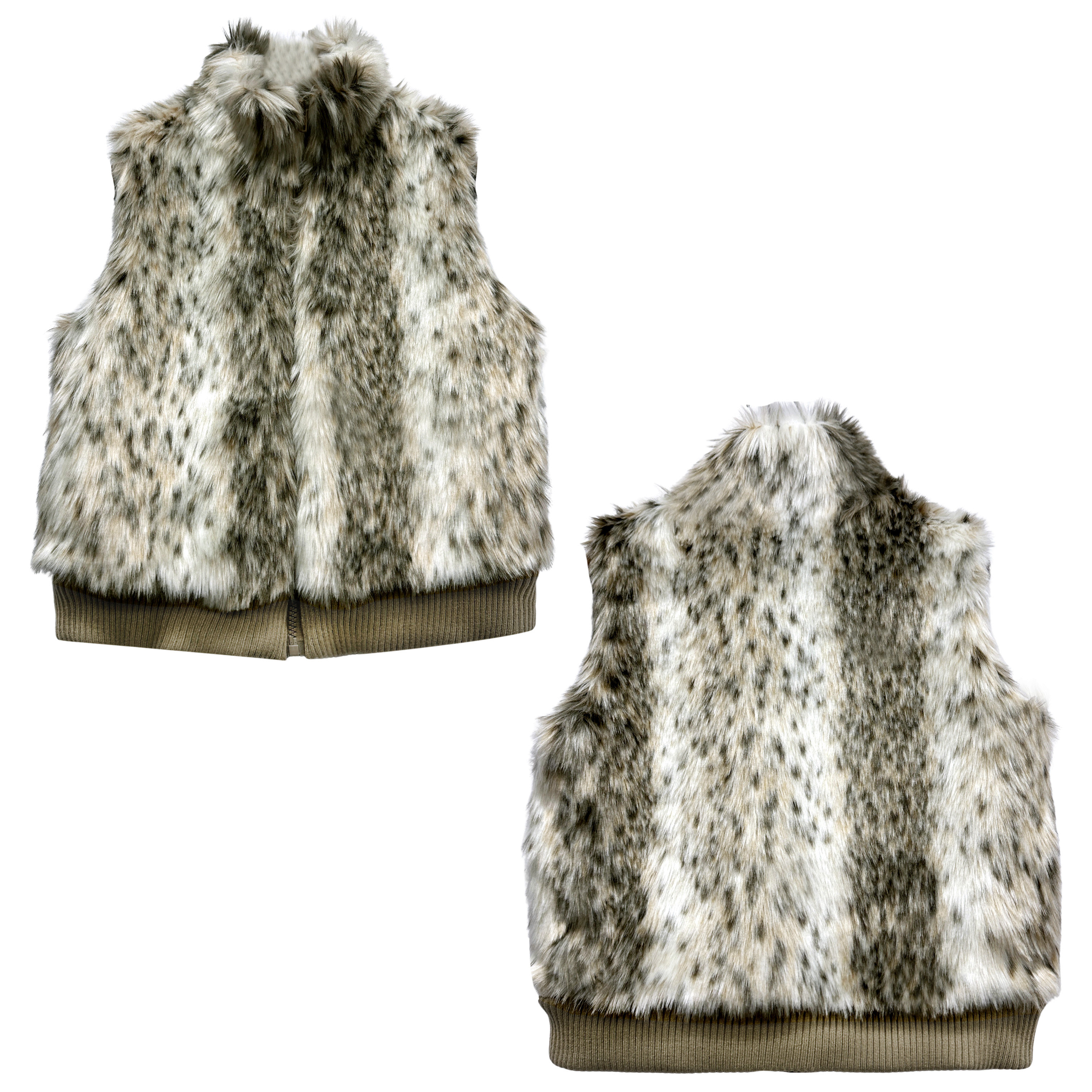 西子瓦古早感亚亚涩谷辣妹冬季毛毛豹纹虎纹环保皮草毛毛马甲外套,淘宝优惠券,粉丝福利购,淘宝优惠卷