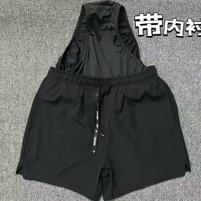运动体育生训练短裤马拉松跑步运动男田径速干假两件带内衬三分裤,淘宝优惠券,粉丝福利购,淘宝优惠卷