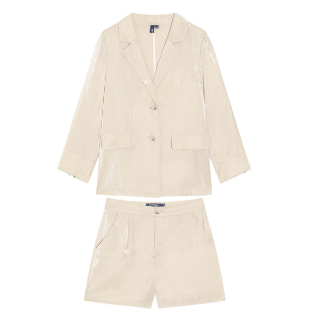 Clothing Tiancheng Suit Suit ຂອງແມ່ຍິງຄົນອັບເດດ: ໃຫມ່ພາກຮຽນ spring ຊຸດສັ້ນໃສ່ສອງຊຸດ