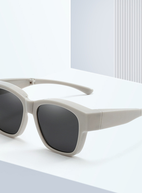 超轻折叠近视专用套镜偏光太阳镜