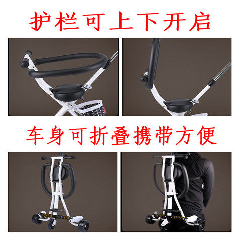 遛溜娃神器儿童宝宝小孩手推车轻便携简易一键折叠带娃出门1-5岁 - 图3