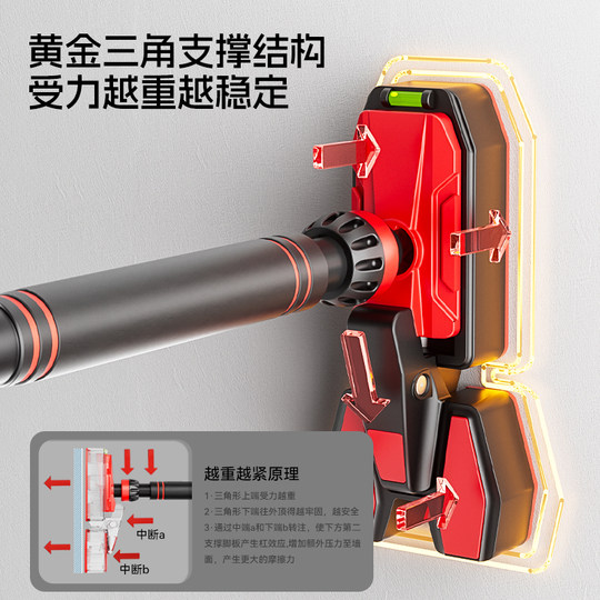 门上单杠家用室内儿童免打孔墙体引体向上器吊环单杆家庭健身器材