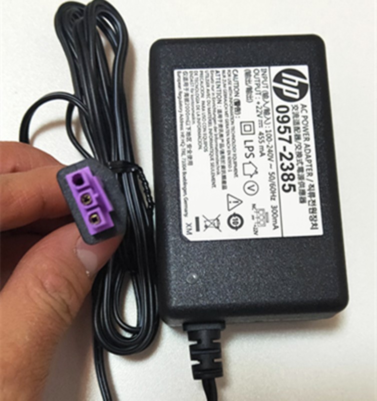 HPDeskjet 1510 1010 1018 2548喷墨打印机电源线 适配器22V455ma - 图1