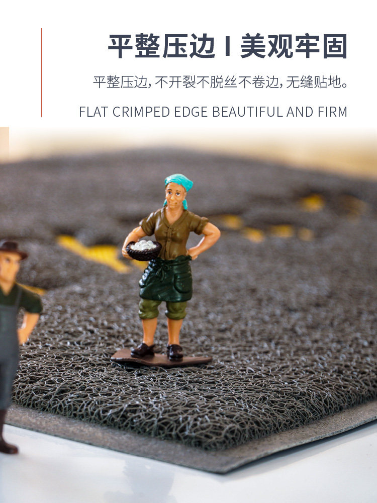 大门口地垫出入平安蹭脚垫防滑耐磨入户门垫家用pvc丝圈加厚地毯,淘宝优惠券,粉丝福利购,淘宝优惠卷