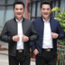 2019 đầu thu mới trung niên nam áo khoác ngắn kinh doanh áo khoác jiake giản dị jieke một khách đồng phục bóng chày jk - Đồng phục bóng chày áo khoác bóng chày unisex Đồng phục bóng chày