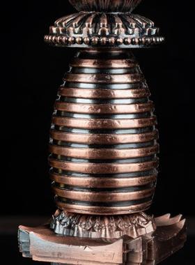 藏传佛具佛塔宝塔舍利塔噶当塔密宗合金佛塔佛堂供奉摆件可装藏