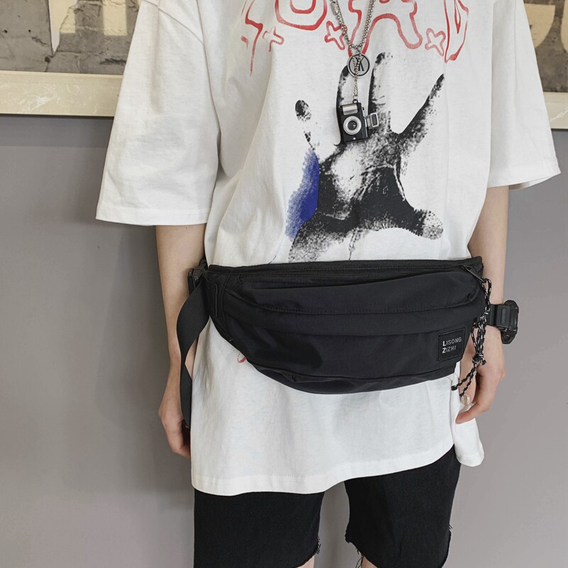 男士腰包单肩潮牌小背包小型斜挎包 SHOW优品包包男士包袋