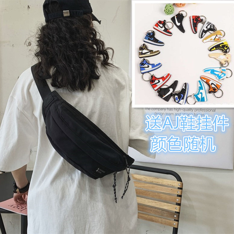 男士腰包单肩潮牌小背包小型斜挎包 SHOW优品包包男士包袋