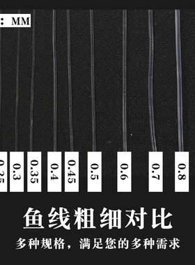 diy鱼线无弹力尼龙串珠绳透明