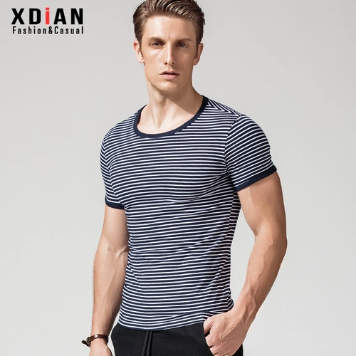 Базовая приятная телу хлопковая спортивная футболка с коротким рукавом, облегающий крой, в обтяжку