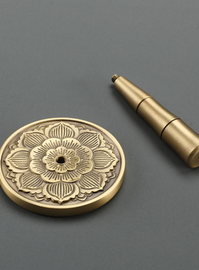 瑞象灰押香压莲花神兽香道工具