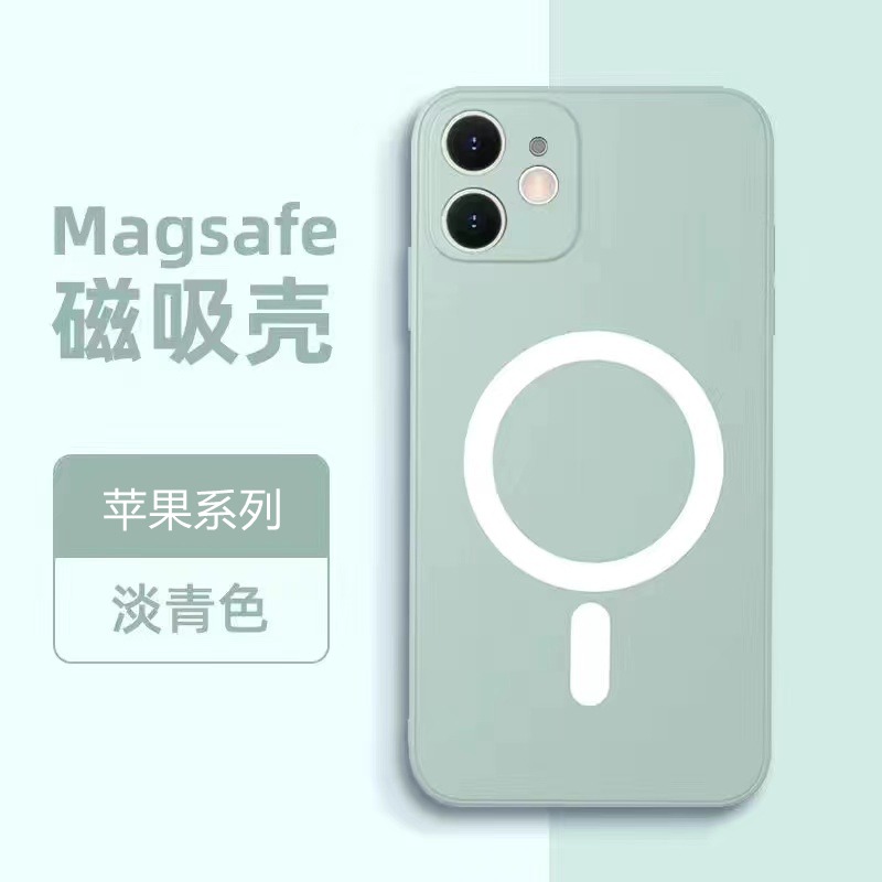 古董白磁吸适用iPhone14Promax手机壳苹果13Promax磨砂Magsafe保护套12男女11液态硅胶XR防摔xsmax防滑8plus - 图3