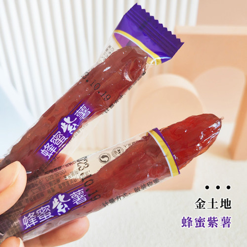 金土地蜂蜜红薯蜂蜜紫薯零食地瓜制品蜂蜜地瓜8090怀旧长水晶紫薯 - 图0