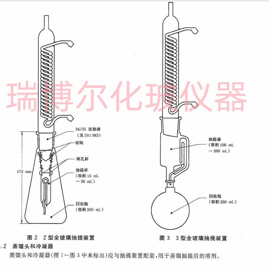 天然橡胶合成橡胶溶剂抽出物装置 全玻璃抽提装置 - 图0