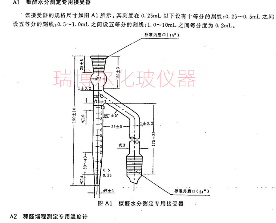 糠醛馏程测定装置 糠醛水分接受器 糠醛馏程专用温度计 - 图0